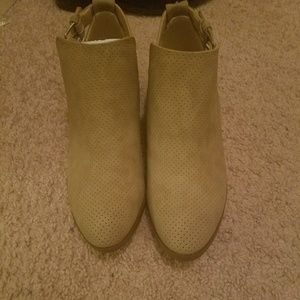 beige booties